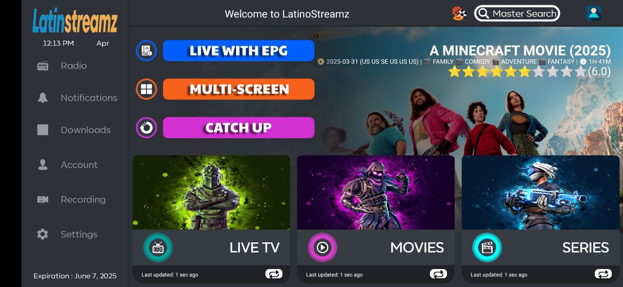 SMARTERS V4 side menu