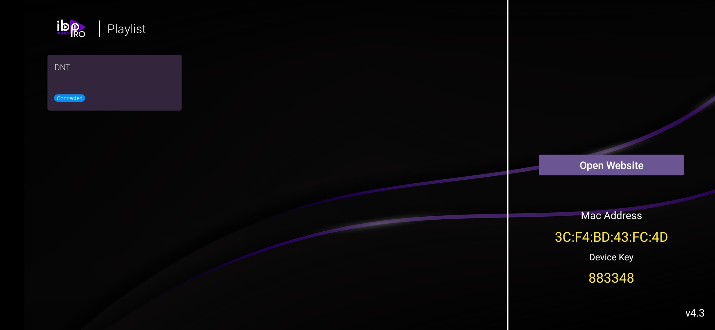 IBO 4.3 MAC ACTIVATION